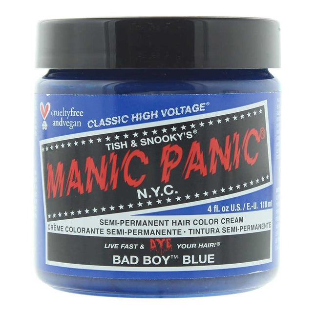 Manic Panic High Voltage Semi Permanent Hair Color Cream 118ml Bad Boy Blue