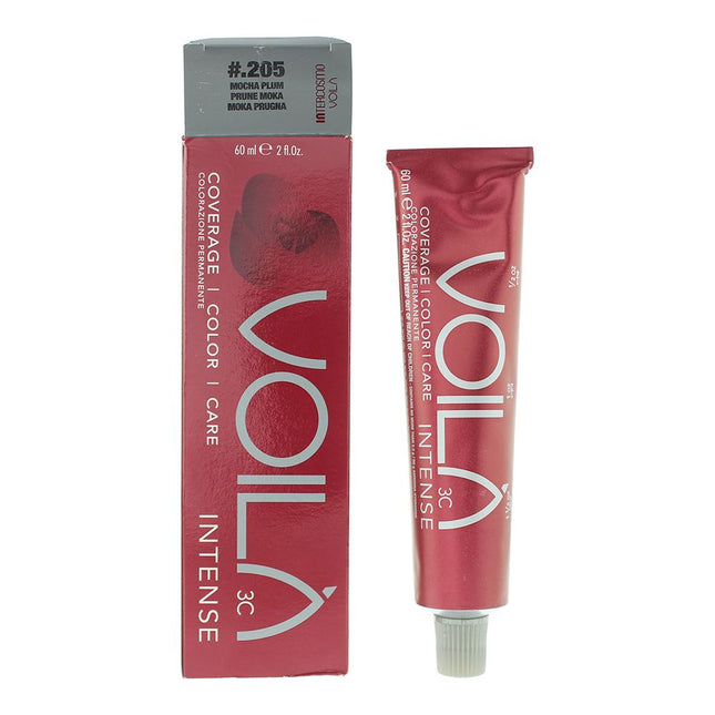 Intercosmo VoilÃ  3C Intense #.205 Mocha Plum Hair Colour 60ml