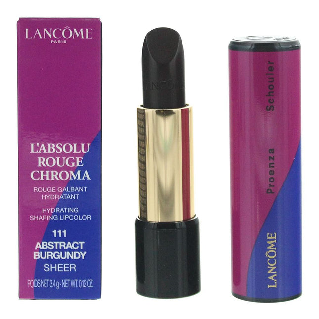 Lancome Labsolu Rouge Chroma 111 Abstract Burgundy Sheer Lipstick 3.4g