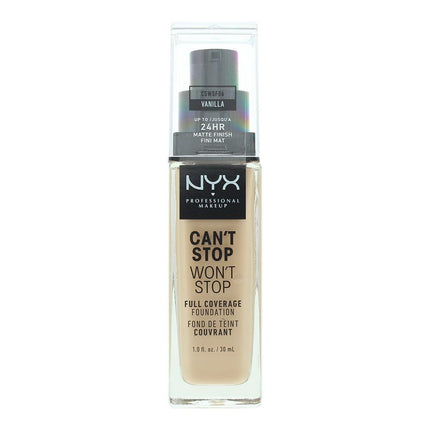 NYX Cant Stop Wont Stop 24H Foundation 30ml - Vanilla