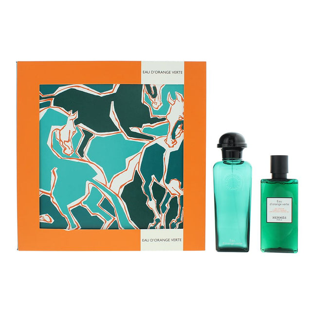 Hermes Eau D'orange Verte Eau de Cologne 100ml + Shower Gel 80ml Gift Set