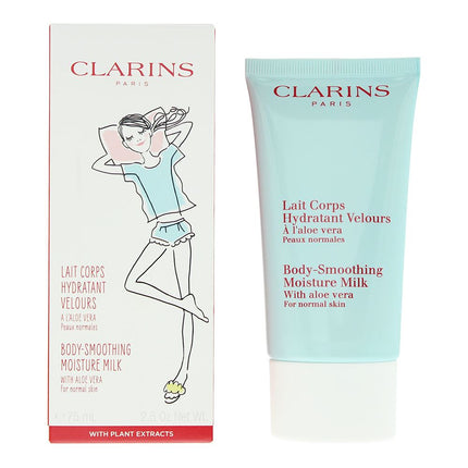 Clarins Body Smoothng Moisture Milk 75ml with Aloe Vera