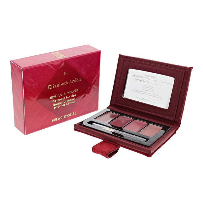 Eizabeth Arden Jewels & Velvet Compact For Lips Lipstick Palette 5g