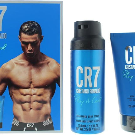 Cristiano Ronaldo Cr7 Play It Cool 2 Piece Gift Set: Shower Gel 150ml - Deodorant Body Spray 150ml