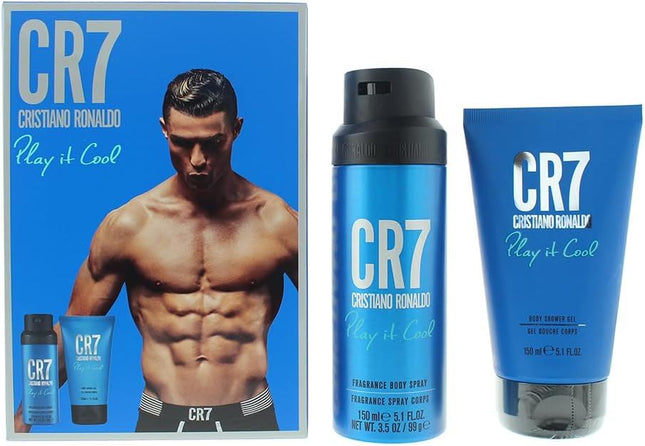 Cristiano Ronaldo Cr7 Play It Cool 2 Piece Gift Set: Shower Gel 150ml - Deodorant Body Spray 150ml