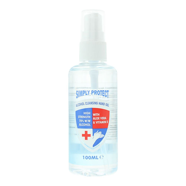 Simply Protect Cleansing Hand Gel 100ml 70% Alcohol Hand Sanitiser