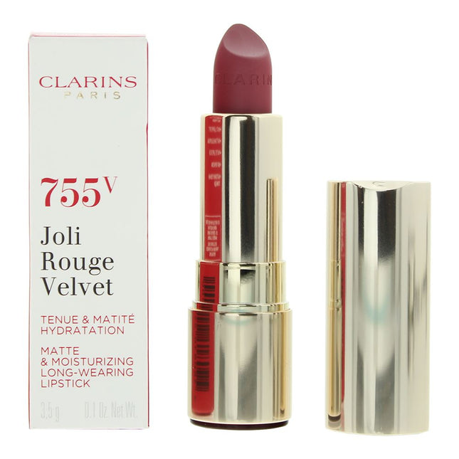 Clarins Joli Rouge Velvet Matte & Moisturizing Lipstick 3.5g - 755V Litchi