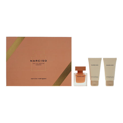 Narciso Rodriguez Ambree 3 Piece  Eau De Parfum 50ml Gift Set