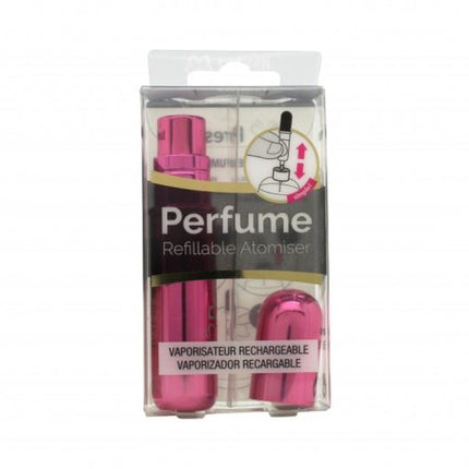 Pressit Hot Pink Refillable Perfume Spray Bottle
