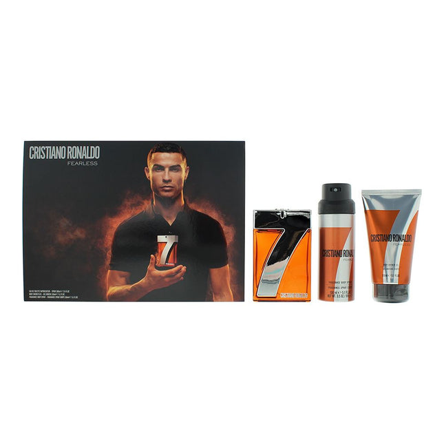 Cristiano Ronaldo Cr7 Fearless Eau de Toilette 100ml, Shower Gel 150ml + Body Spray 150ml Gift Set