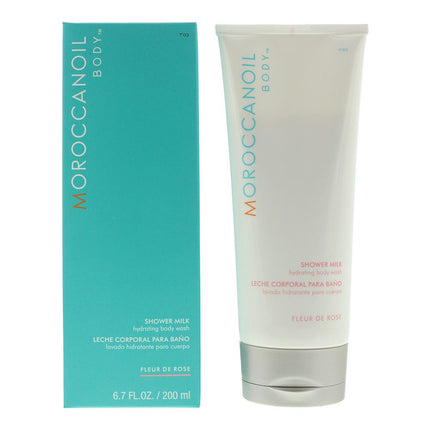Moroccanoil Fleur De Rose Shower Milk 200ml - Hydrating Body Wash