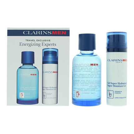 Clarins Men Energizing Experts Gift Set Aftershave Energizer + SuperMoisture Gel