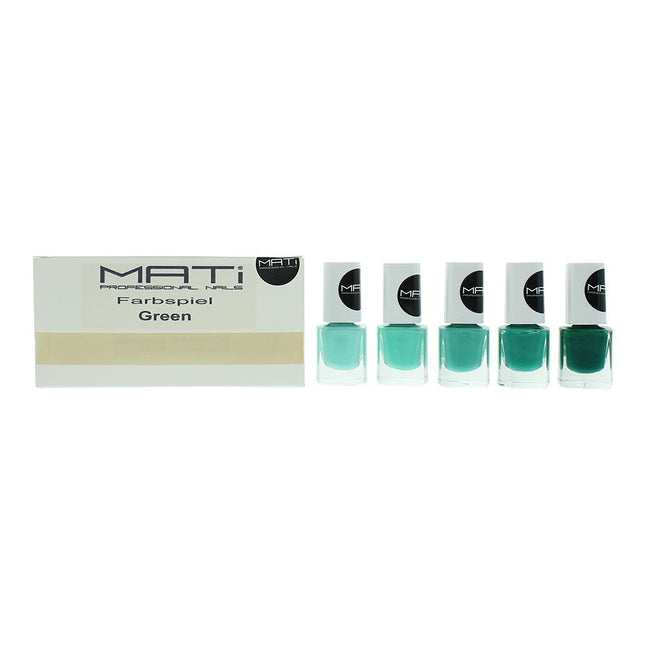 MATI Professional Nails 5 x 5ml Nail Polish Gift Set - Green