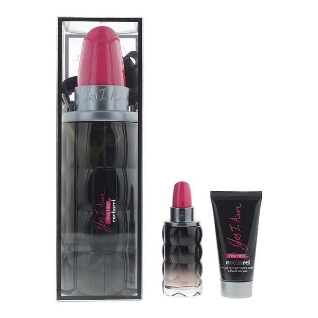 Cacharel Yes I Am Pink First Eau de Parfum 50ml & Perfumed Body Lotion 50ml Set
