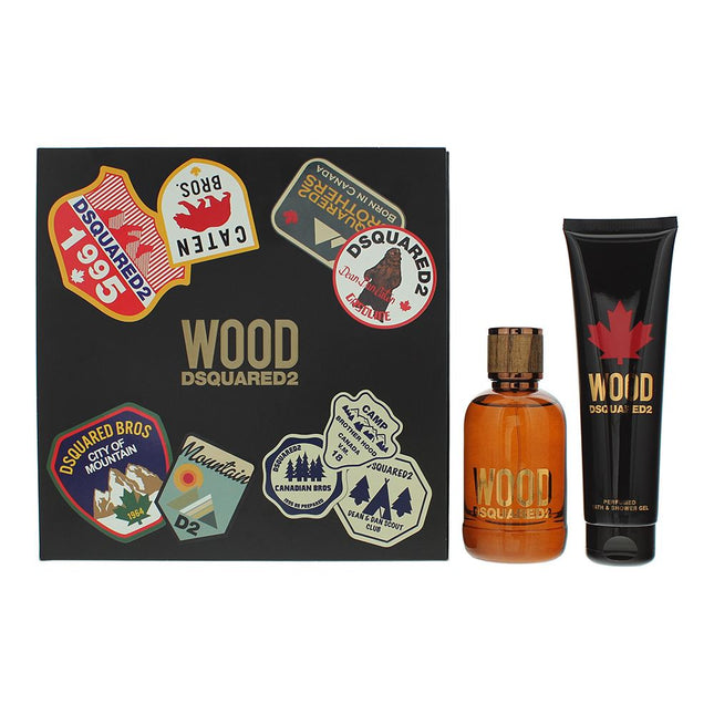 Dsquared2 Wood 2 Piece  Eau De Toilette 100ml Gift Set