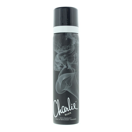 Revlon Charlie Black Body Fragrance 75ml NEW. Women's