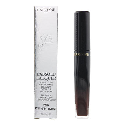 Lancome LAbsolu Lacquer Lipstick 8ml - 296 Enchantment