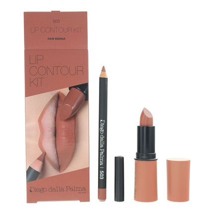 Diego Dalla Palma Lip Contour Kit Lipstick 4g + Lip Liner 1.1g - 503 Raw Sienna