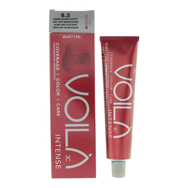 Intercosmo VoilÃ  3C Intense 9.3 Very Light Golden Blonde Hair Colour 60ml