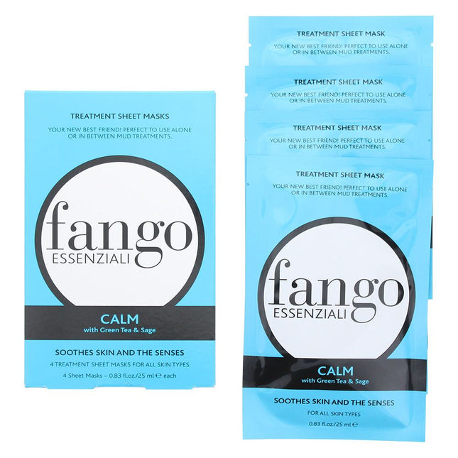 Borghese Fango Essenziali Calm Treatment Sheet Mask 4 x 25ml