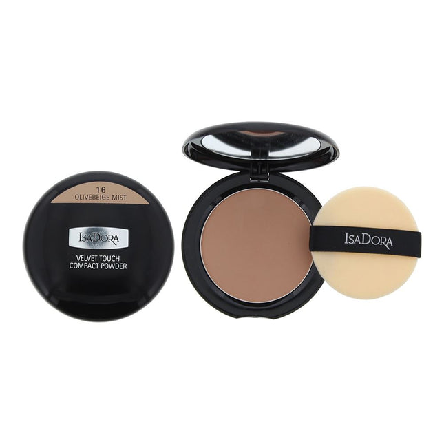 Isadora Velvet Touch Compact Powder 10g - 16 OliveBeige Mist