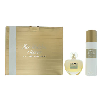Antonio Banderas Her Golden Secret Eau de Toilette 80ml + Deodorant Gift Set