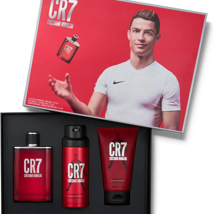 Cristiano Ronaldo Cr7 3 Piece Gift Set: Eau De Toilette 100ml - Shower Gel 150ml - Body Spray 150ml