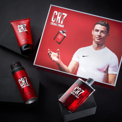 Cristiano Ronaldo Cr7 3 Piece Gift Set: Eau De Toilette 100ml - Shower Gel 150ml - Body Spray 150ml