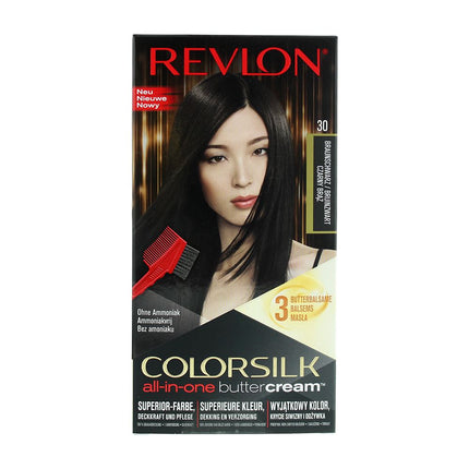 Revlon Colorsilk All-In-One Buttercream Nourishing Cream Colour - Brown Black 30