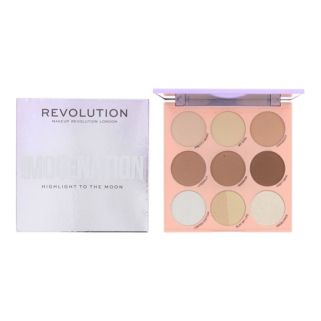 Revolution Imogenation Highlight To The Moon Highlighter Palette 9 x 2g
