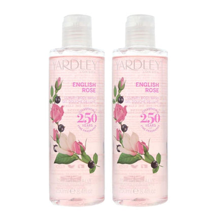 Yardley English Rose Luxury Body Wash 250ml Women's New.