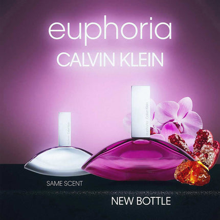 CALVIN KLEIN Euphoria Eau de Parfum for Women 100ml, Chypre Fragrance with Notes of Pomegranate, Black Orchid, Lotus Blossom and Mahogany Wood, High Longevity