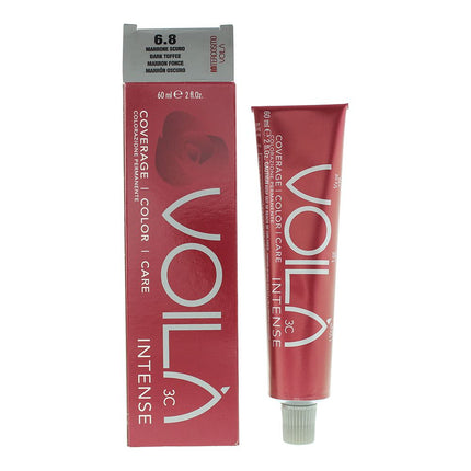 Intercosmo VoilÃ  3C Intense 6.8 Dark Toffee Hair Colour 60ml