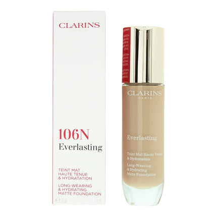 Clarins Everlasting Long Wearing & Hydrating Foundation 30ml - 106N Vanilla