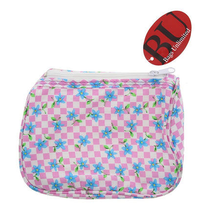 Bags Unlimited Vienna Blue/Pink Cosmetic Bag