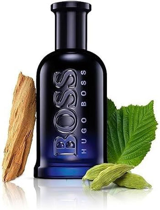 BOSS Bottled Night Eau de Toilette for Him 200ml, Woody Fragrance with Notes of Birch Leaf, Cardamom and Musk - Medium Longevity