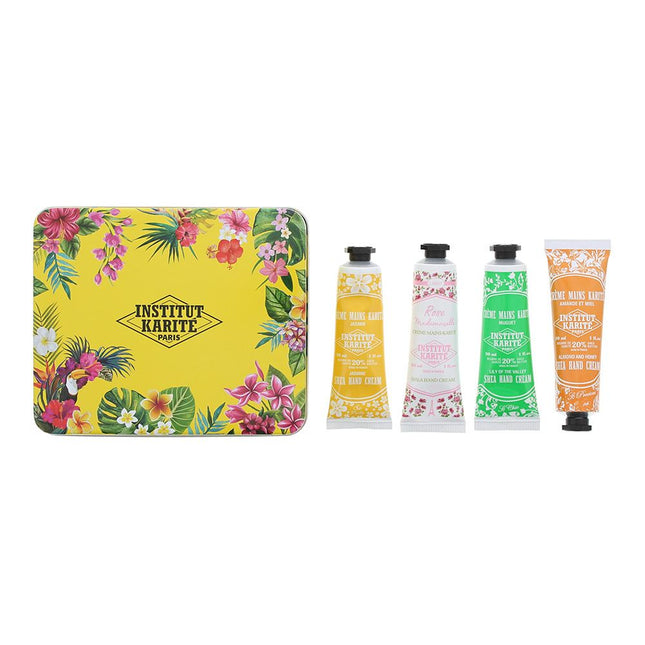 Institut Karite Paris Jungle In Paradise Shea Hand Cream Gift Set - 4 x 30ml