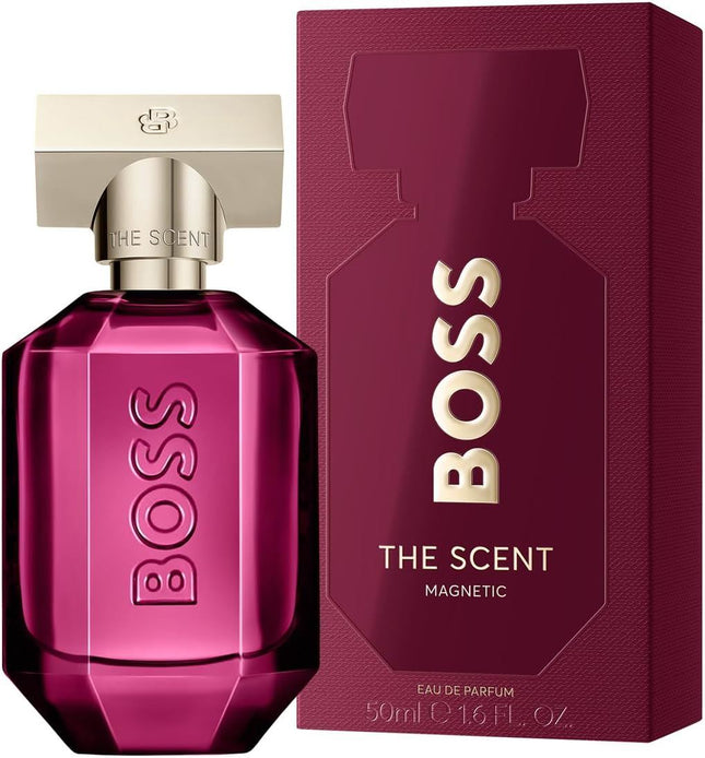 BOSS The Scent Magnetic Eau de Parfum for Her 50ml, Ambery Fragrance with Notes of Osmanthus, Ambrette Seeds and Musk - High Longevity