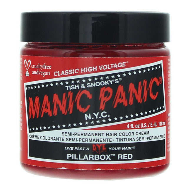 Manic Panic High Voltage Semi Permanent Hair Color Cream 118ml Pillarbox Red