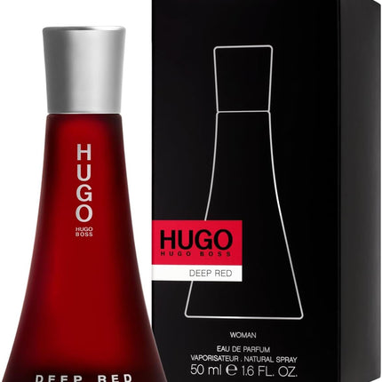 HUGO BOSS Deep Red Eau de Parfum for Her 50ml, Ambery Fragrance With Notes Of Clementine, Freesia, Sandalwood - Medium Longevity