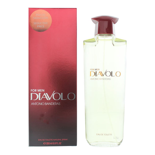 Antonio Banderas Diavolo For Men Eau de Toilette 200ml Spray - NEW. Mens EDT