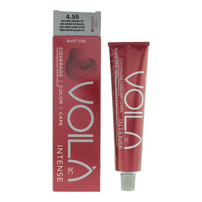 Intercosmo VoilÃ  3C Intense 4.55 Medium Brown Intense Mahogany Hair Colour 60ml