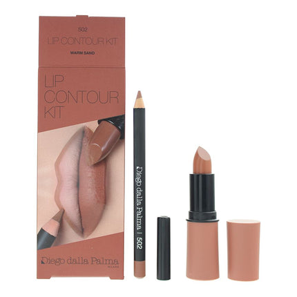 Diego Dalla Palma Lip Contour Kit Lipstick 4g + Lip Liner 1.1g - 502 Warm Sand