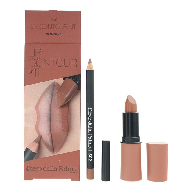 Diego Dalla Palma Lip Contour Kit Lipstick 4g + Lip Liner 1.1g - 502 Warm Sand