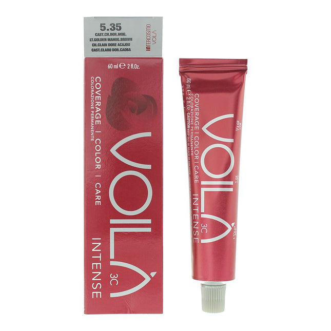 Intercosmo VoilÃ  3C Intense 5.35 Light Golden Mahgant Brown Hair Colour 60ml
