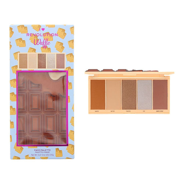 Revolution I Heart Revolution Waffle Face Palette 5 x 3.6g