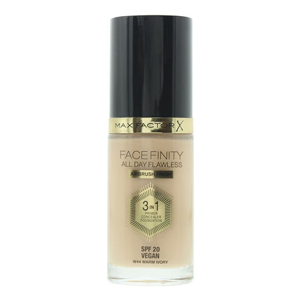 Max Factor Face Finity All Day Flawless 3 In 1 Foundation 30ml - W44 Warm Ivory