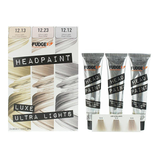 Fudge Professional Headpaint Luxe Ultra Lights Trio - 3 x 60ml 12.13/12.23/12.12