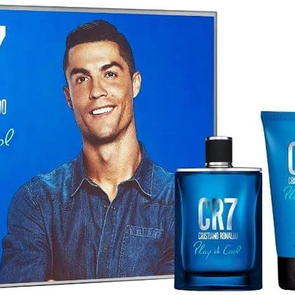 Cristiano Ronaldo Play It Cool 3 Piece Gift Set: Eau De Toilette 100ml - Shower Gel 150ml - Body Spray 150ml