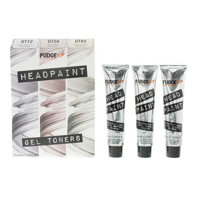 Fudge Professional Head Paint Gel Toners Trio - 3 x 60ml GT03/GT12 /GT26